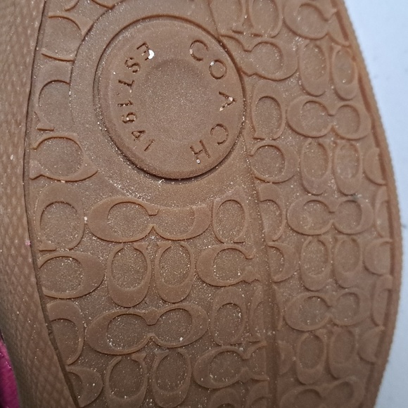 Coach Alara High Top Wedge Sneakers in Hot Pink 6.5 - Picture 10 of 12